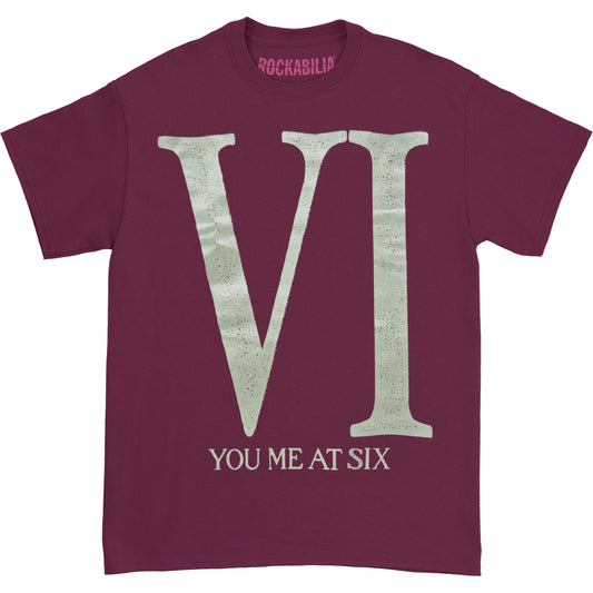 You Me At Six Maroon Roman VI Tee T-shirt Front