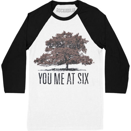 You Me At Six Tree Raglan Baseball Jersey Front