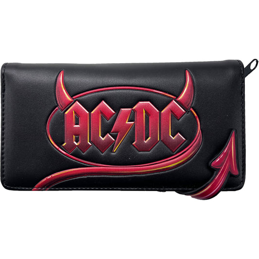 AC/DC Embossed Purse 18.5cm Girls Wallet Front