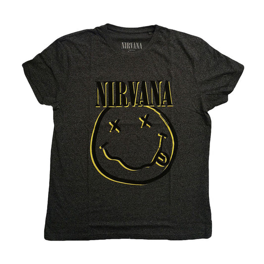 Nirvana Inverse Smiley Slim Fit T-shirt Front