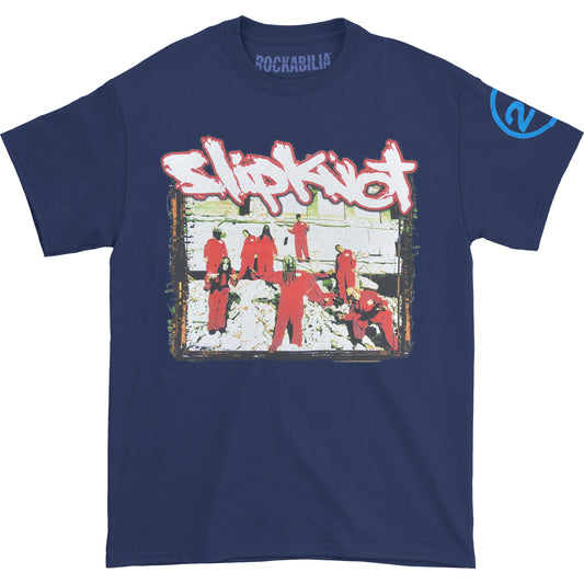 Slipknot 20th Anniversary - Red Jump Suits (Back Print) Slim Fit T-shirt Front