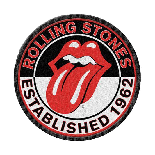 Rolling Stones Est. 1962 (Iron On) Woven Patch Front