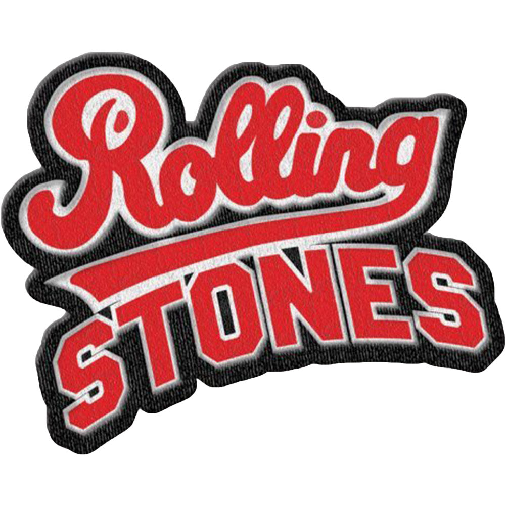 Rolling Stones Team Logo with Iron On Finish Woven Patch Front
