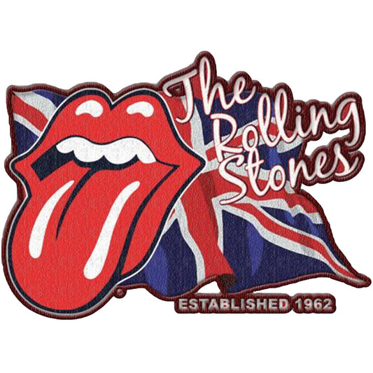 Rolling Stones Lick the Flag (Iron On) Woven Patch Front