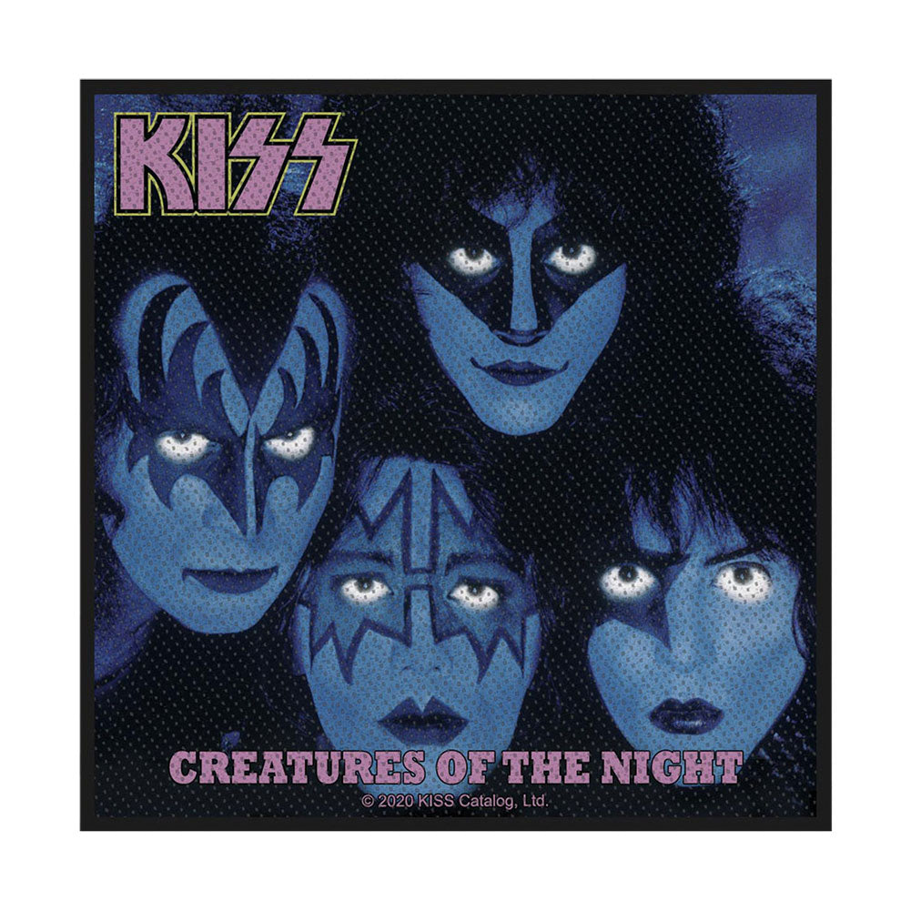 KISS Creatures Of The Night Woven Patch Front