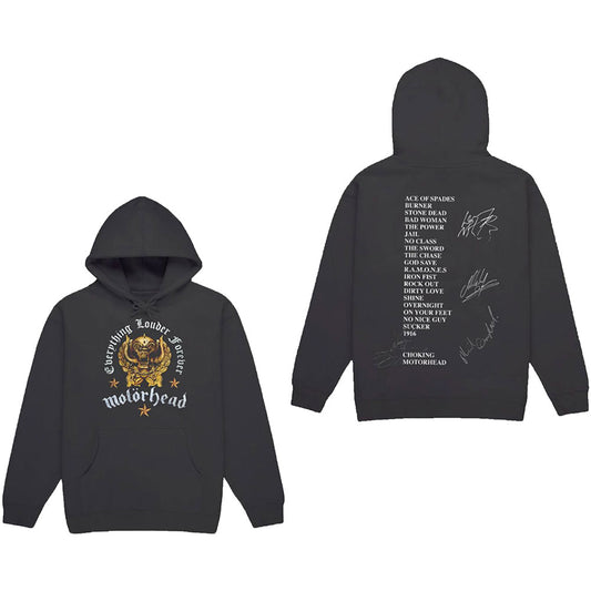 Motorhead Everything Louder Forever (Back Print) Hooded Sweatshirt Front