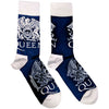 White Crests (US Men's Shoe Size 8 - 12) Socks