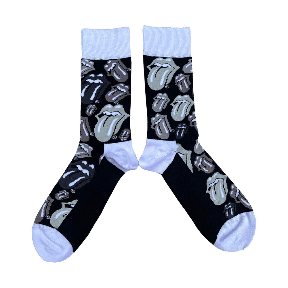 Rolling Stones Classic Tongue (US Men's Shoe Size 8 - 12) Socks Front