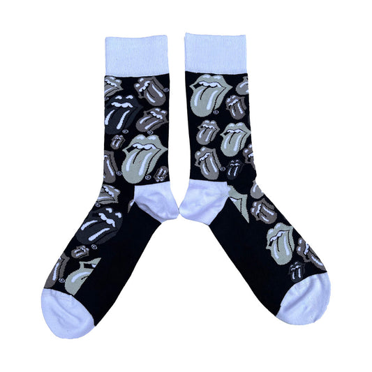 Rolling Stones Classic Tongue (US Men's Shoe Size 8 - 12) Socks Front