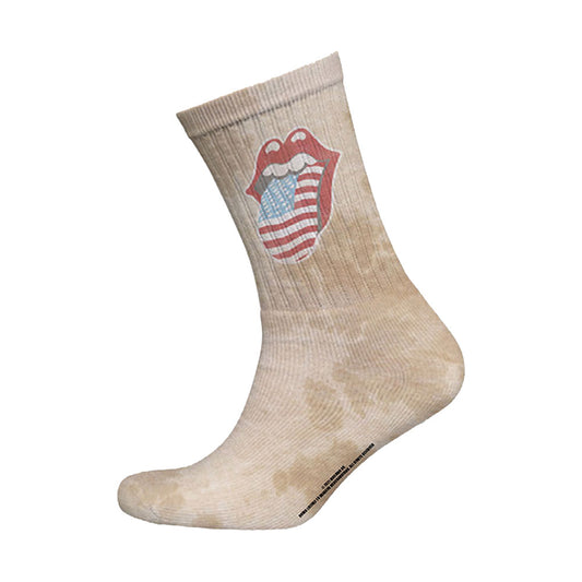 Rolling Stones US Tongue (US Men's Shoe Size 8 - 12) Socks Front
