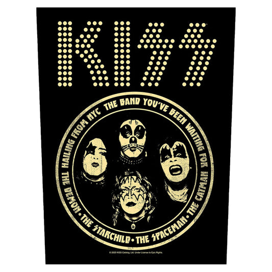 KISS Hailing From NYC Back Patch Front