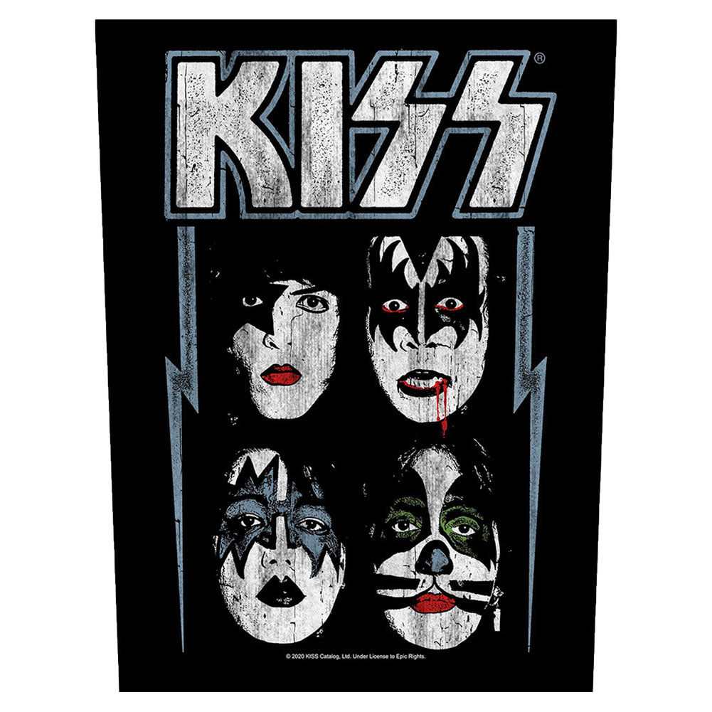 KISS Faces Back Patch Front