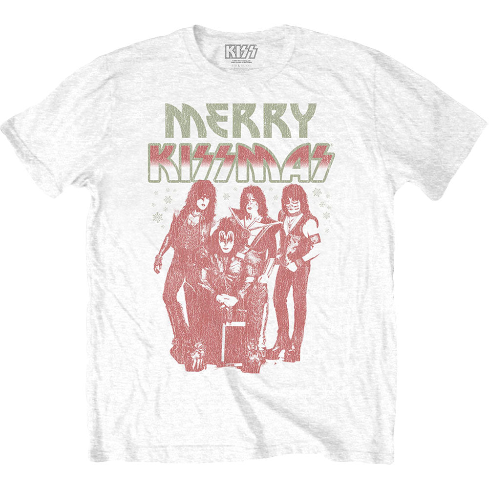 KISS Merry Kissmas Slim Fit T-shirt Front