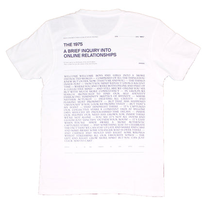 1975 A Brief Inquiry (Back Print) Slim Fit T-shirt Back