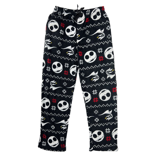Nightmare Before Christmas Santa Jack & Zero Plush Pant Lounge Pants Front