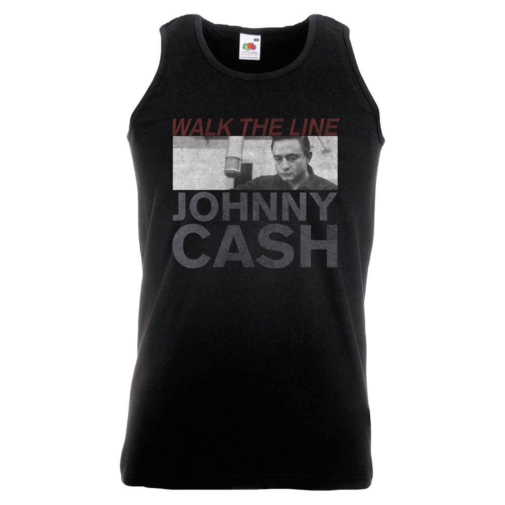 Johnny Cash Studio Shot Mens Tank Front