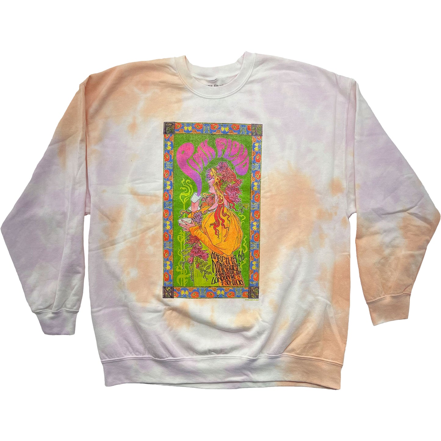 Pink Floyd Vintage Poster Crew Neck Sweatshirt Front