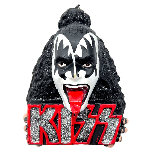 KISS The Demon Head Christmas Ornament Front