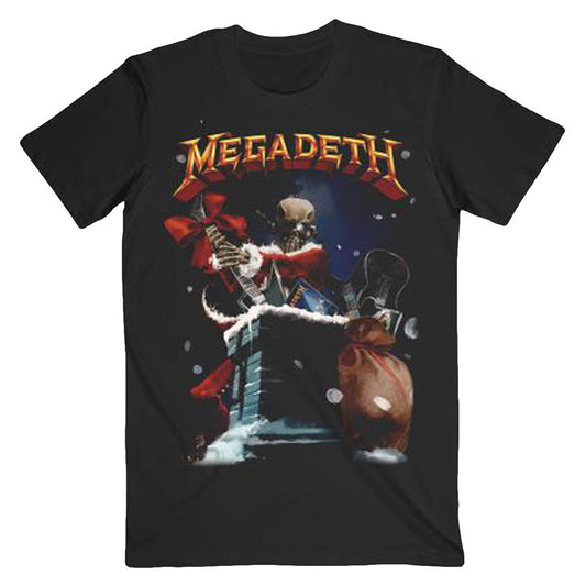 Megadeth Santa Vic Chimney Slim Fit T-shirt Front