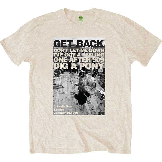 Beatles Rooftop Shot Slim Fit T-shirt Front