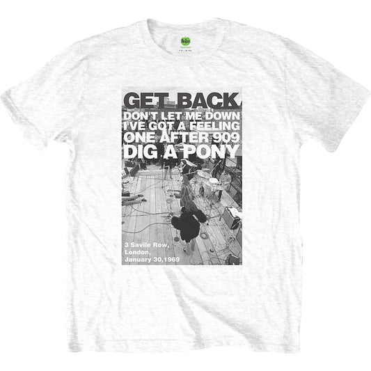 Beatles Rooftop Shot Slim Fit T-shirt Front
