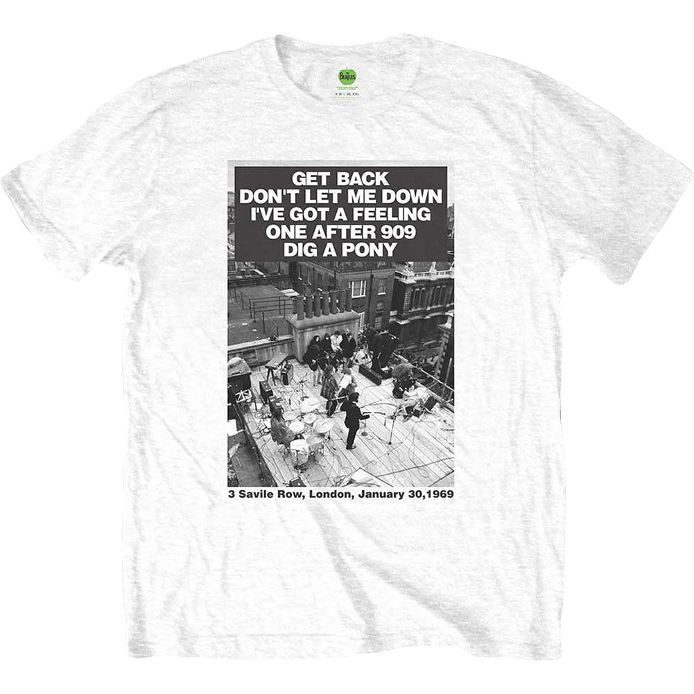 Beatles Rooftop Songs Slim Fit T-shirt Front