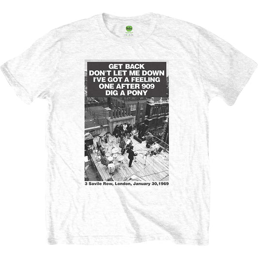 Beatles Rooftop Songs Slim Fit T-shirt Front