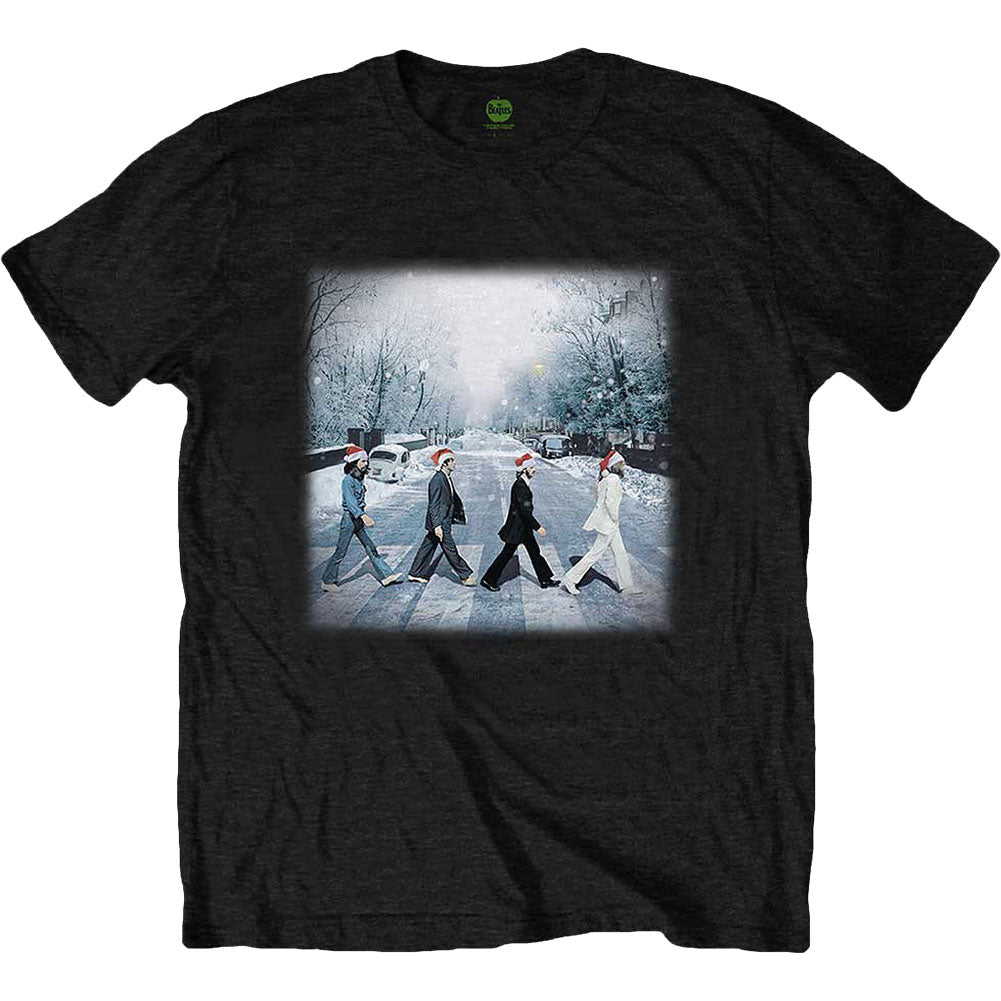 Beatles Abbey Christmas Slim Fit T-shirt Front