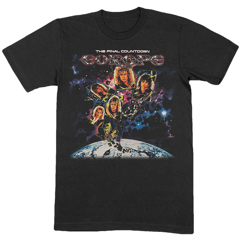 Europe Final Countdown Slim Fit T-shirt Front