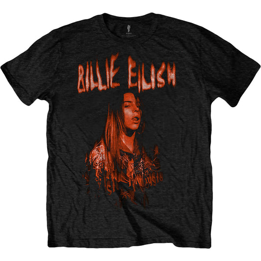 Billie Eilish Spooky Logo Slim Fit T-shirt Front