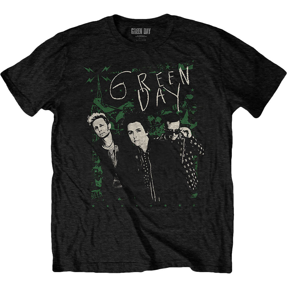 Green Day Green Lean Slim Fit T-shirt Front