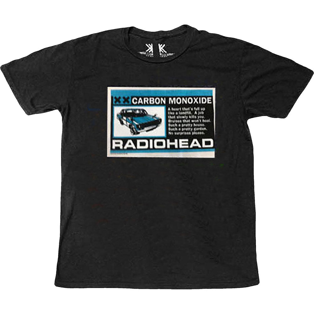 Radiohead Carbon Patch (100% Organic Cotton) Slim Fit T-shirt Front
