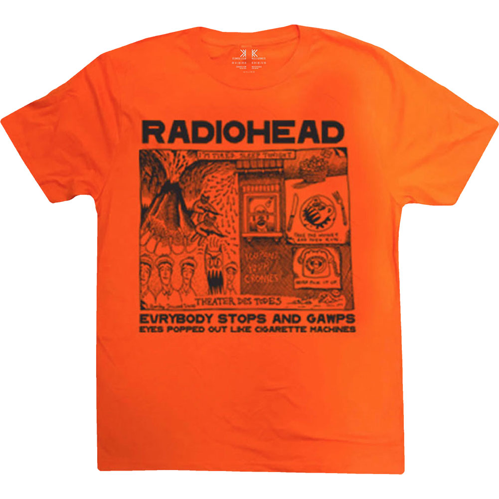 Radiohead Gawps (100% Organic Cotton) Slim Fit T-shirt Front