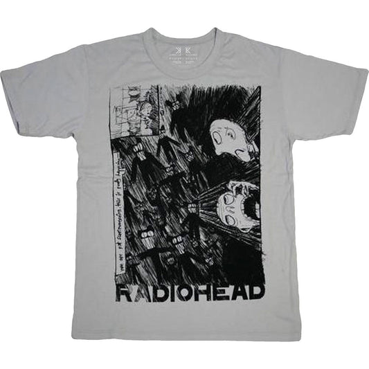 Radiohead Scribble (100% Organic Cotton) Slim Fit T-shirt Front