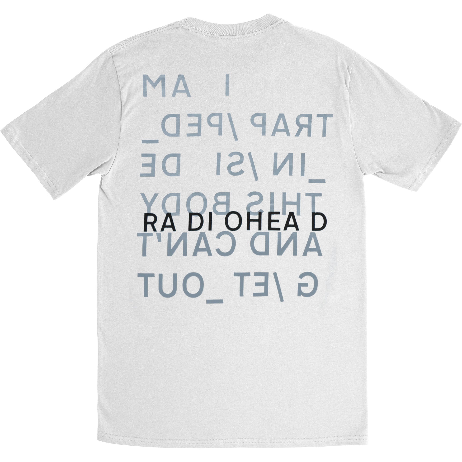 Radiohead Trapped (Back Print) (100% Organic Cotton) Slim Fit T-shirt Back