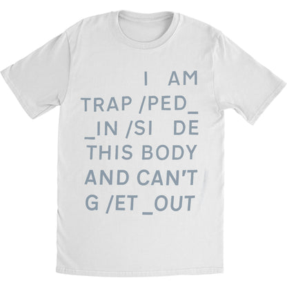 Radiohead Trapped (Back Print) (100% Organic Cotton) Slim Fit T-shirt Front