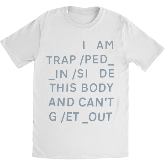 Radiohead Trapped (Back Print) (100% Organic Cotton) Slim Fit T-shirt Front