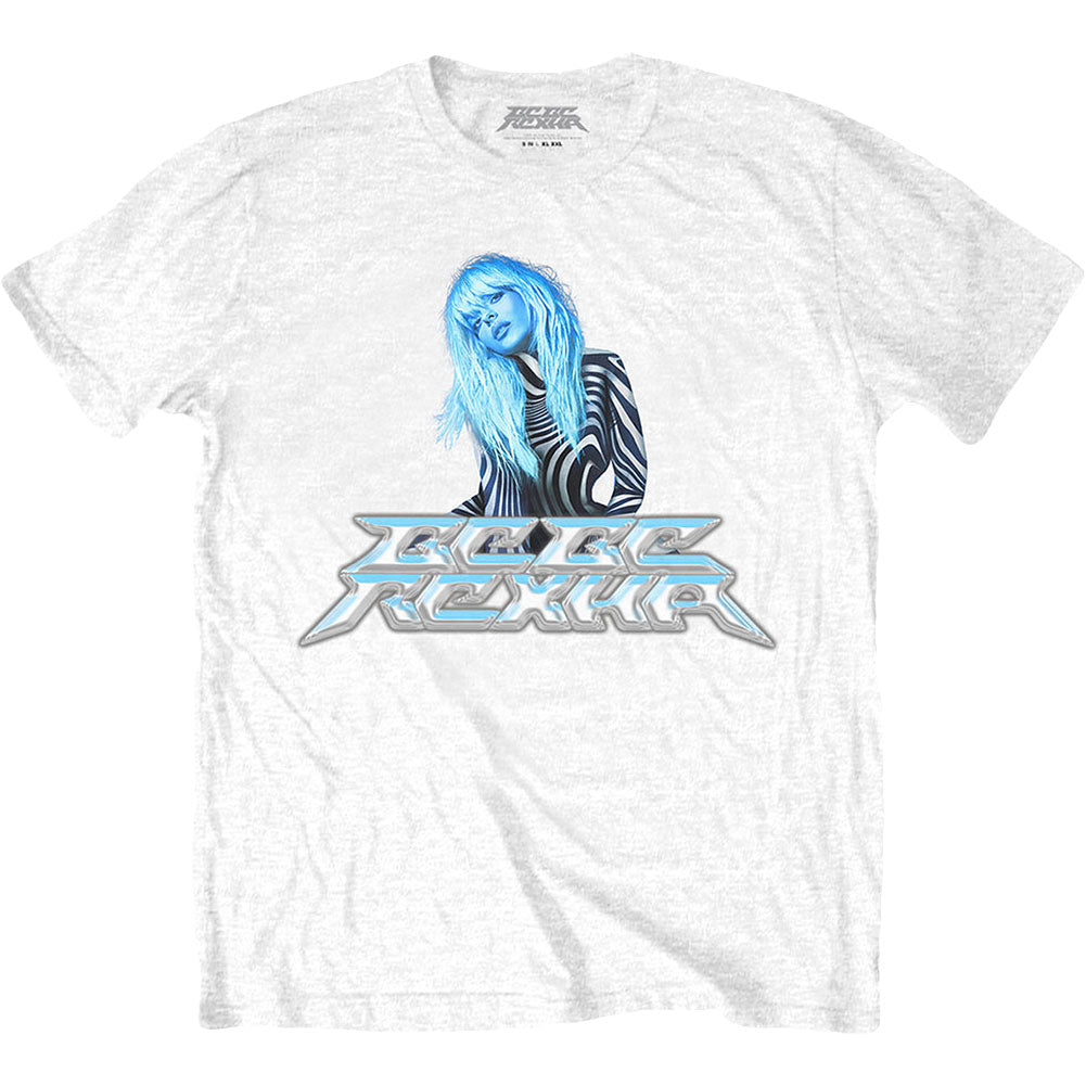 Bebe Rexha Silver Logo Slim Fit T-shirt Front
