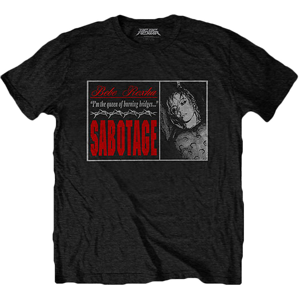 Bebe Rexha Sabotage - Let You Down (Back Print) Slim Fit T-shirt Front