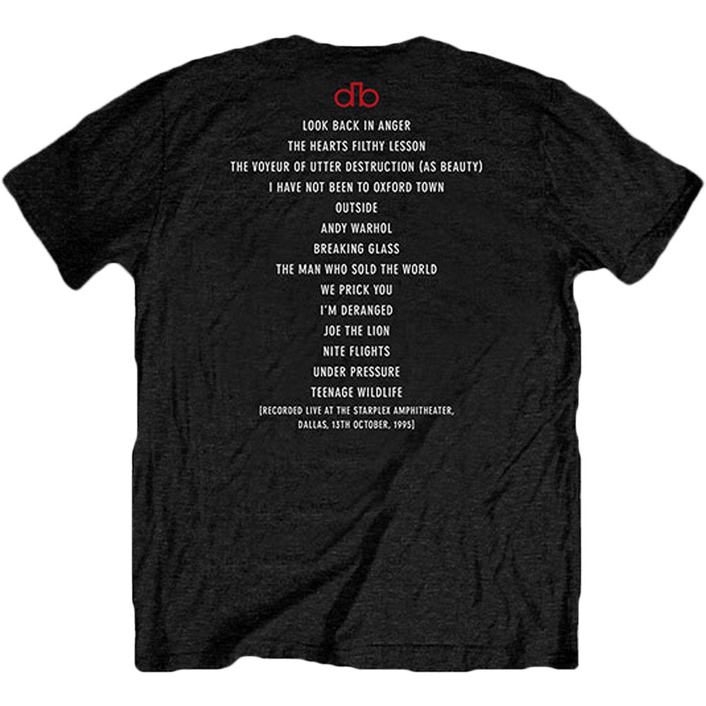 David Bowie Dallas '95 (Back Print) Slim Fit T-shirt Back