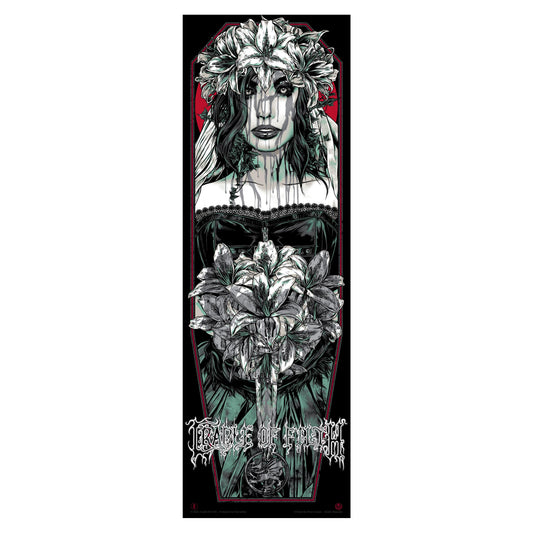 Cradle Of Filth Bride (Red Bloody Variant) by Rhys Cooper Limited Screenprint Front