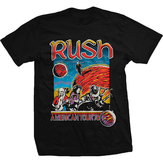 Rush US Tour 1978 Slim Fit T-shirt Front