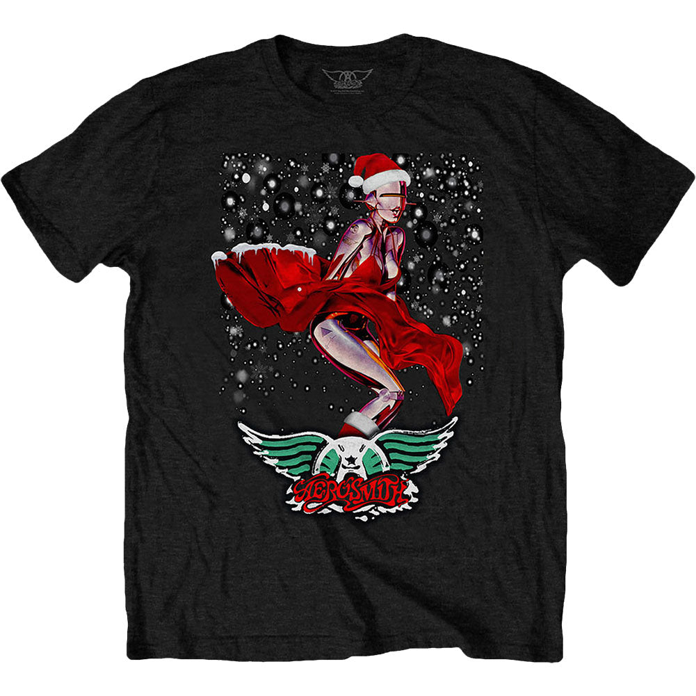Aerosmith Robo Santa Slim Fit T-shirt Front