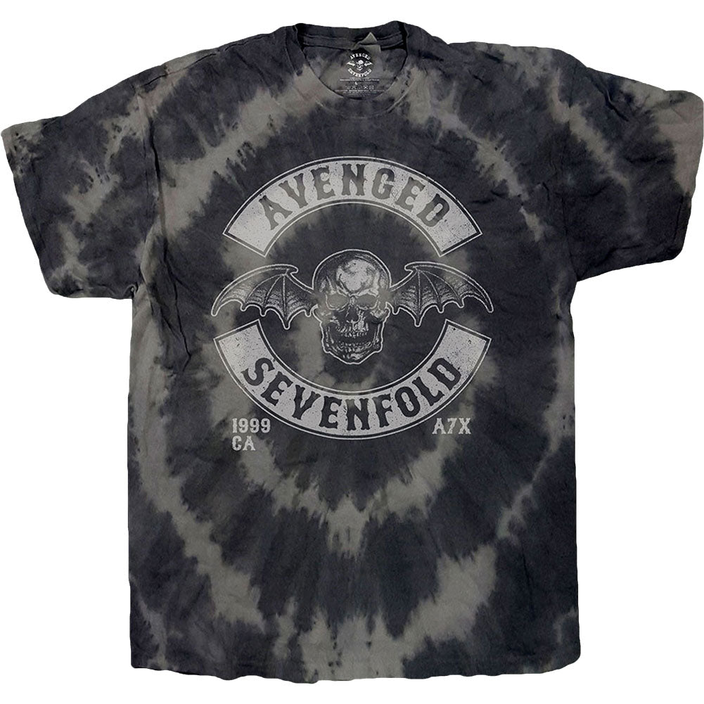 Avenged Sevenfold Deathbat Crest (Dip-Dye) Tie Dye T-shirt Front