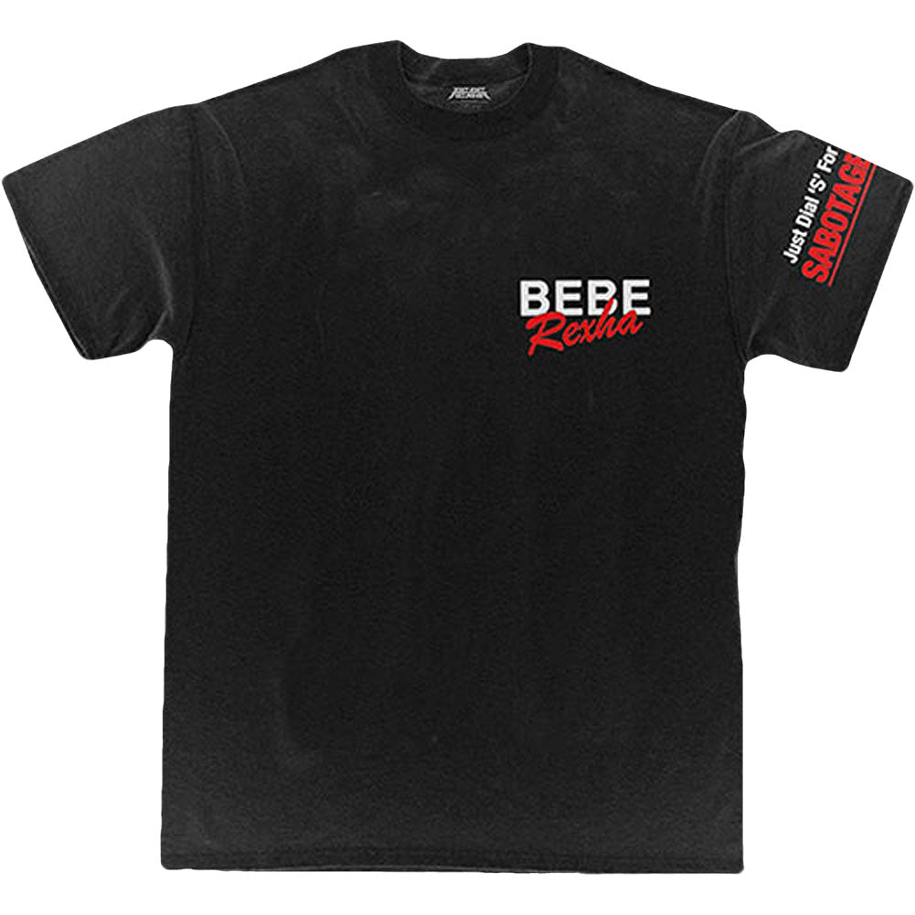 Bebe Rexha Queen of Sabotage (Back Print) Slim Fit T-shirt Front