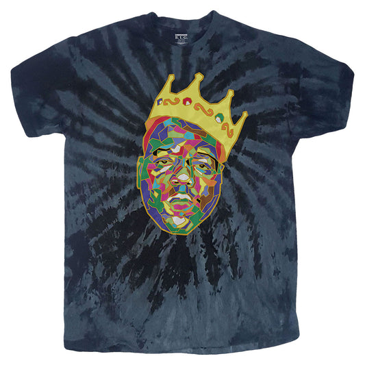 Notorious B.I.G. Crown (Dip-Dye) Tie Dye T-shirt Front