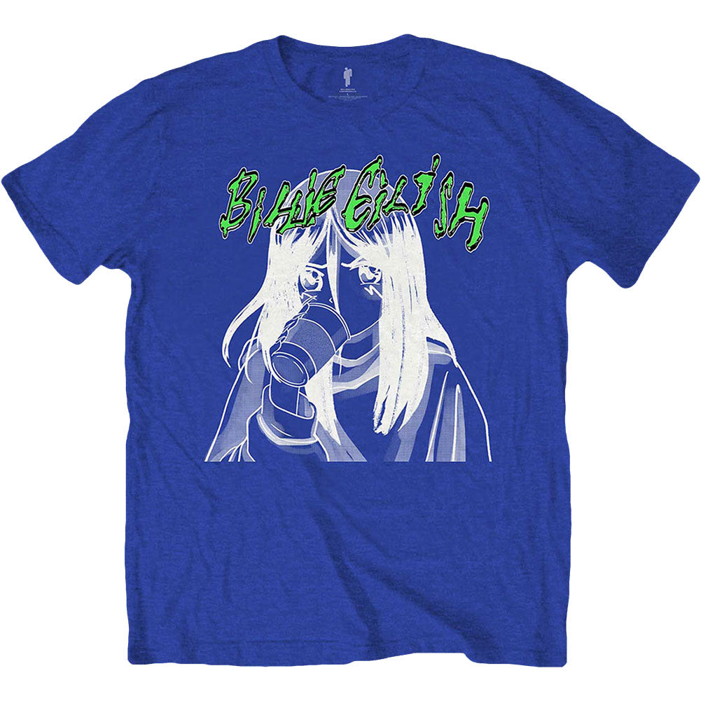 Billie Eilish Anime Drink Slim Fit T-shirt Front