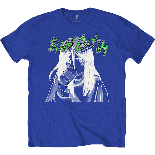Billie Eilish Anime Drink Slim Fit T-shirt Front