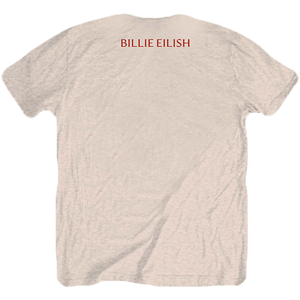 Billie Eilish Therefore I Am (Back Print) Slim Fit T-shirt Back
