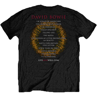 David Bowie LiveandWell.com (Back Print) Slim Fit T-shirt Back